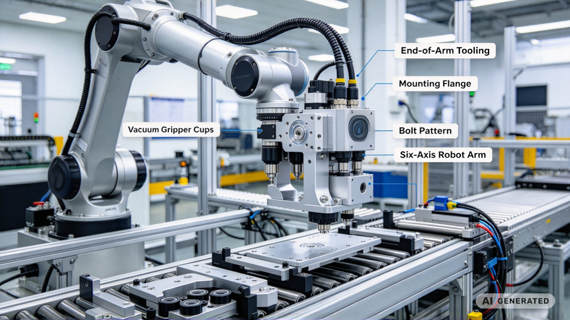 Industrial Automation CNC Machining End-of-Arm Tooling Industrielle Automatisierung, CNC-Bearbeitung, End-of-Arm-Werkzeuge