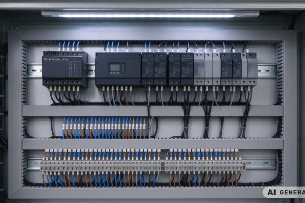 Industrial Power Supply PLC Control Cabinet DIN Rail