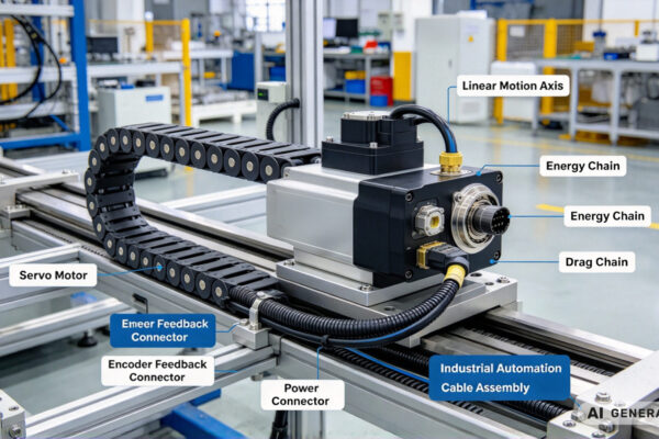 Servo Motor Cable Assembly Industrial Automation
